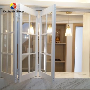 Aluminum Double Glazing/ Tinted Glass Folding Window for Blinds Factory Hurricane Windows - Aluminum window - 1